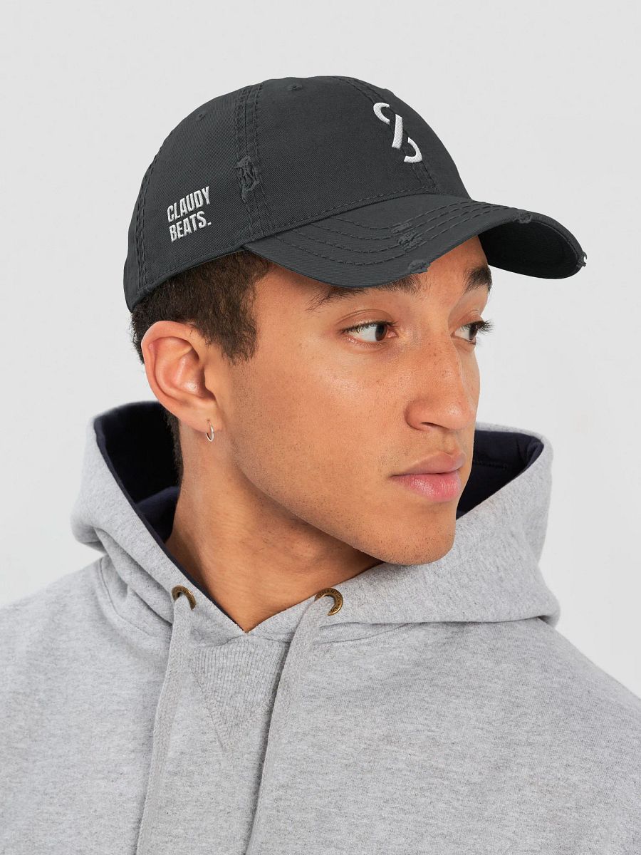 CLAUDY BEATS DISTRESSED DAD HAT product image (7)