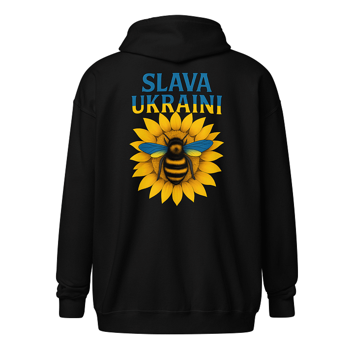 Sunflower and Bee Zip Hoodie product image (1)