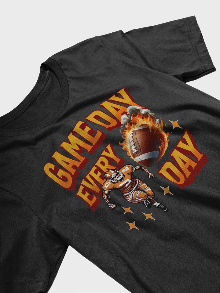 Game Day Every Day Football Flaming T-Shirt product image (8)