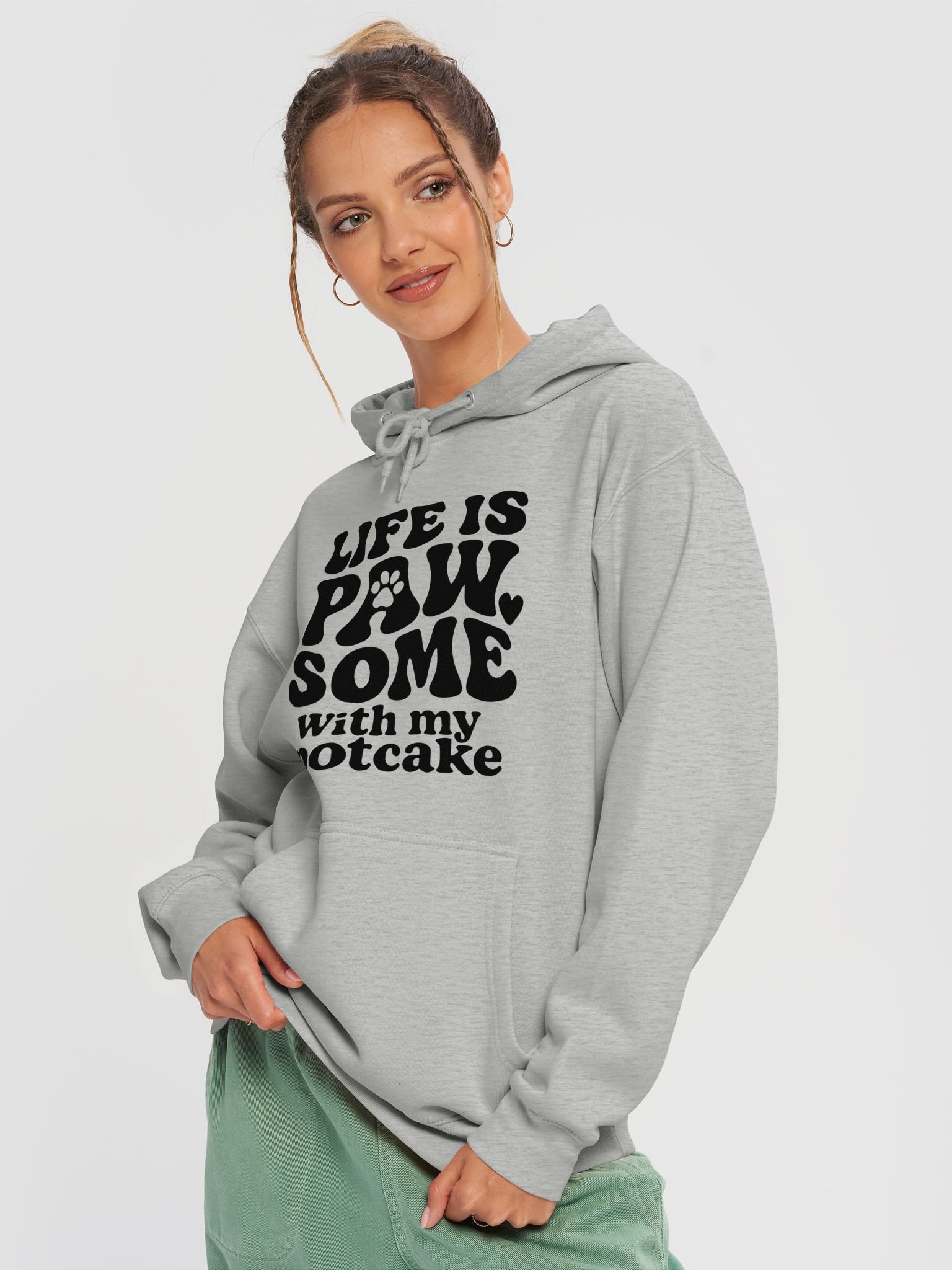 Life is PAW-SOME with My Potcake Dog Lover T-Shirt - Cute Pet Parent Hoodie product image (3)