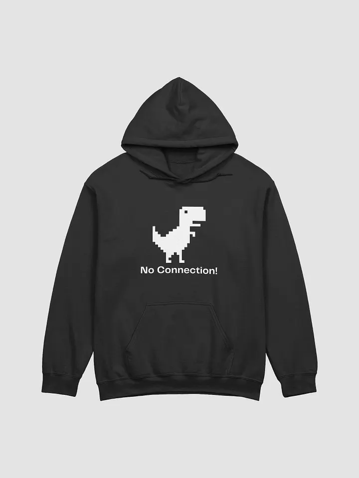No Connection Dinosaur Hoodie – Funny & Relatable Graphic Pullover | Cozy Unisex Hoodie for Tech Breaks product image (1)