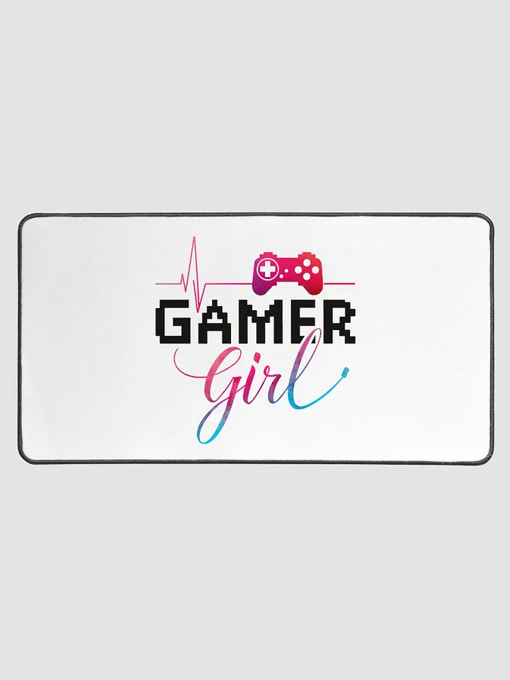 Heartbeat Gamer Girl Desk Mat product image (1)