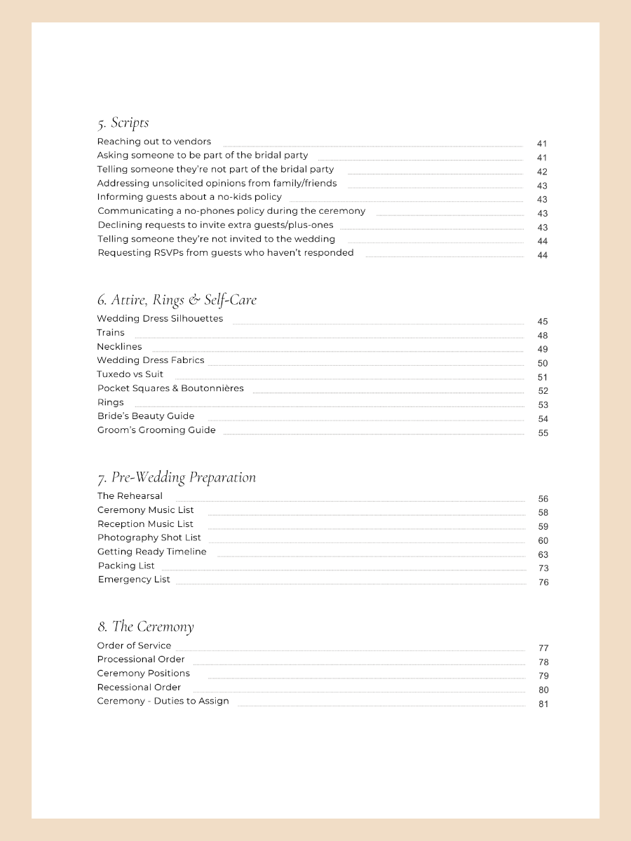The Christian Wedding Guide (Digital PDF) & Google Sheet Planner product image (4)