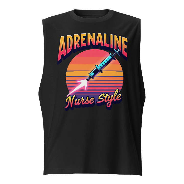 Retro Nurse Adrenaline Muscle Tank product image (1)