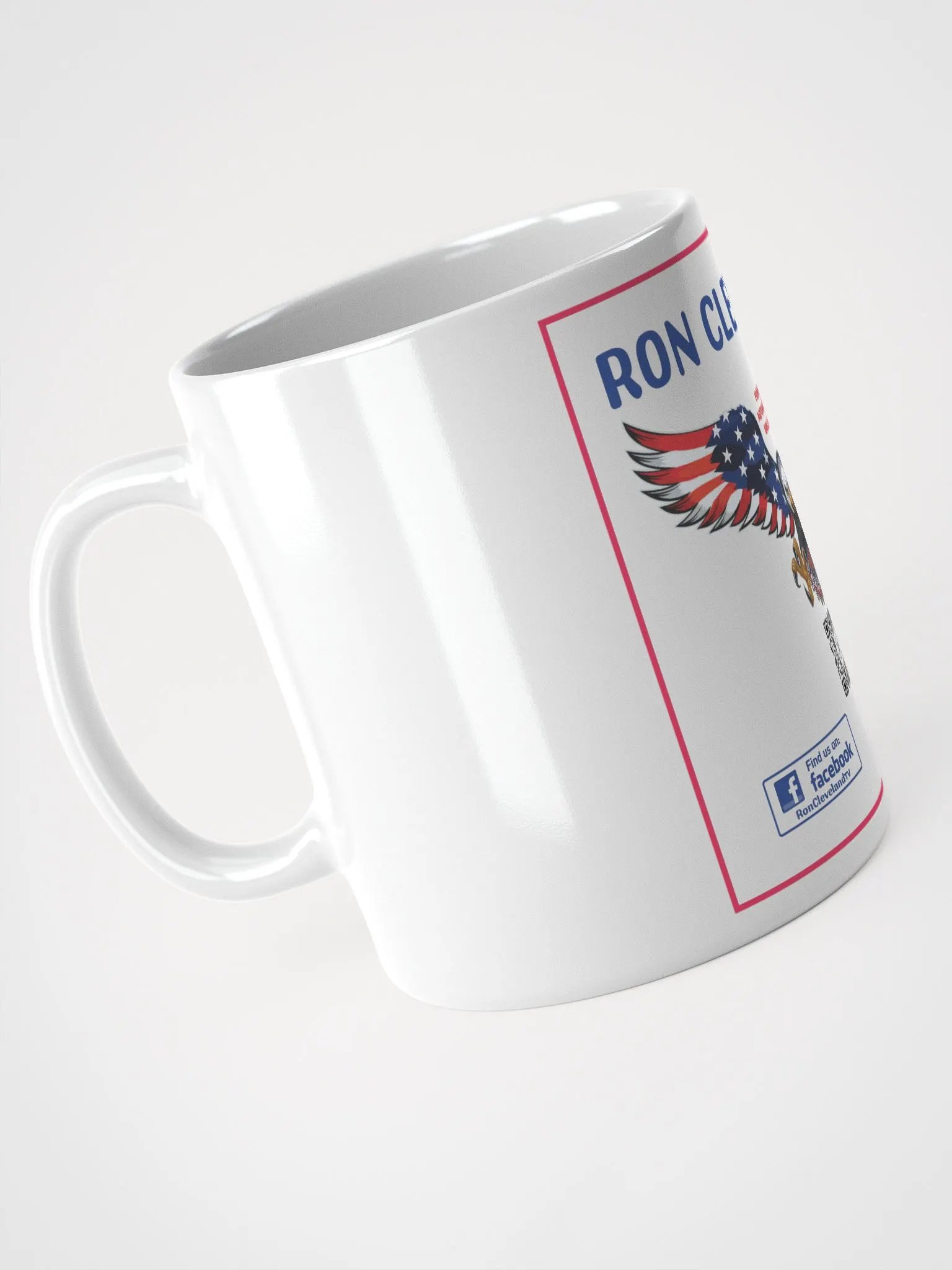 Patriotic Eagle White Glossy Mug product image (3)