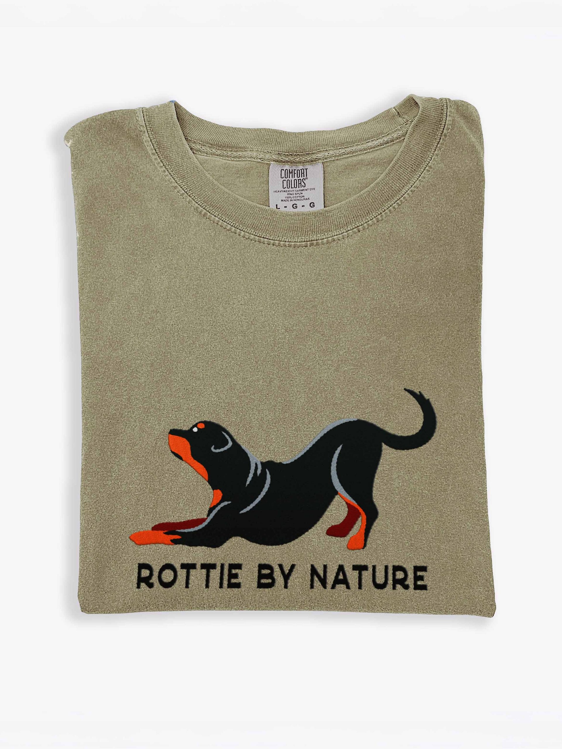 Rottie by Nature T-Shirt(Embroidered) of a Rottweiler product image (1)