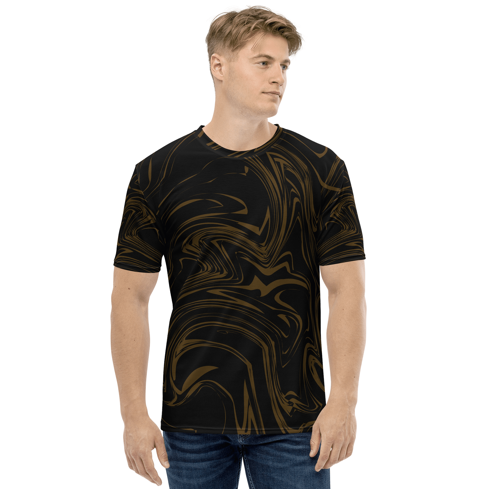 Fluid Gold Marbling All-Over Tee product image (2)