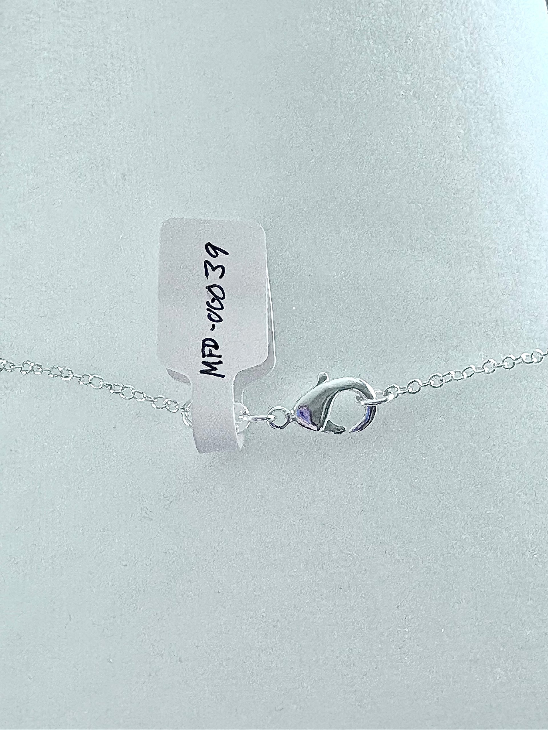MFD-00039 | Ultramarine Blue Sea Glass Pendant Necklace | Handmade Coastal Charm Jewelry by Monique Faella Designs™ product image (5)