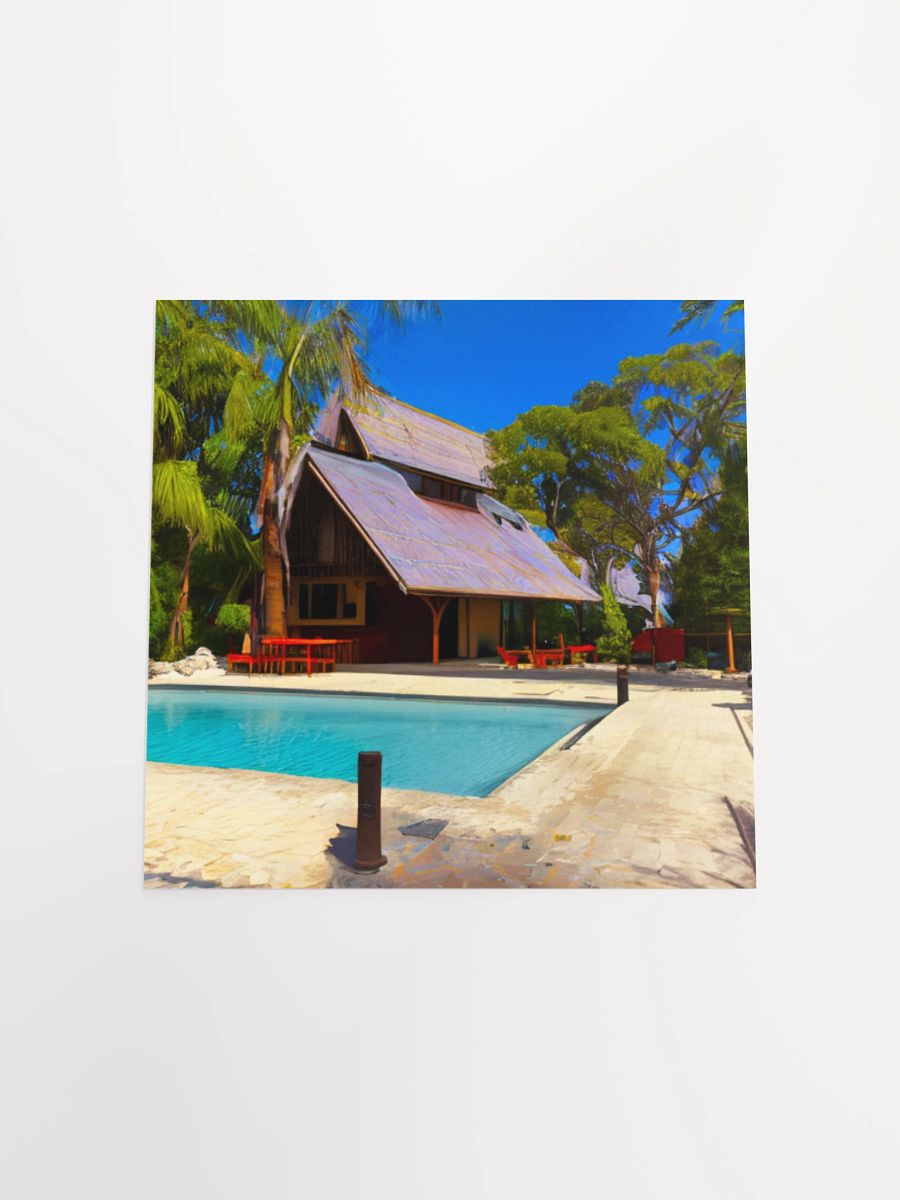 Tranquil A-Frame Retreat Poster product image (17)