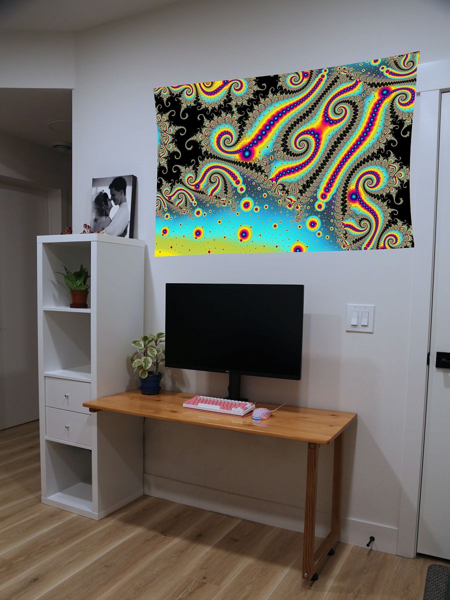 UV fractal tapestry - Space Station Celebration product image (7)