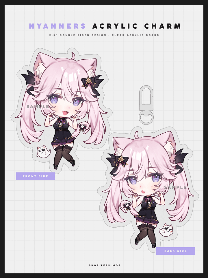 Nyanners Acrylic Charm product image (2)