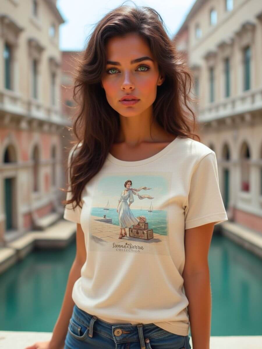 Seaside Escape T-Shirt – Retro Wanderlust Style product image (1)