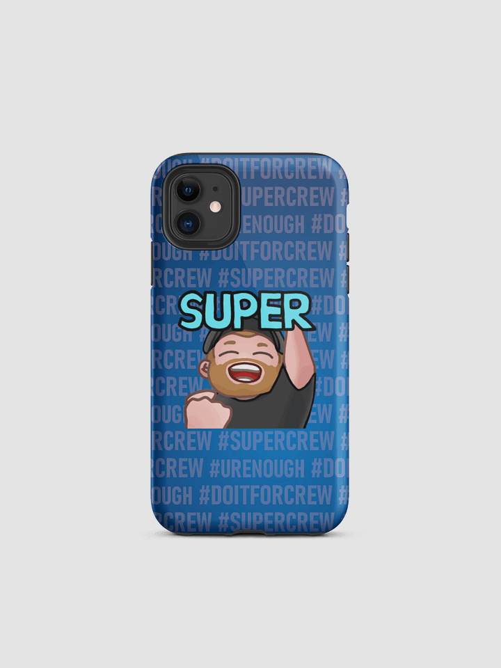 Super - blue with txt - Tough Case for iPhone® product image (1)
