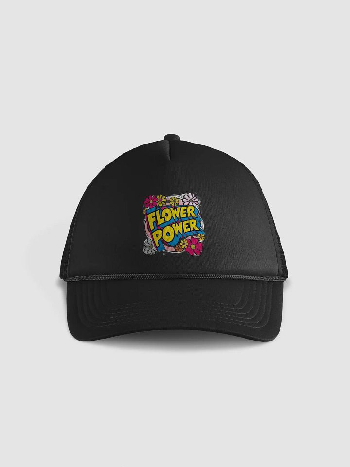 Psychedelic Flower Power Trucker Hat product image (1)
