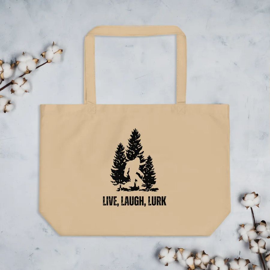 Live, Laugh, Lurk Cotton Jumbo Tote product image (3)