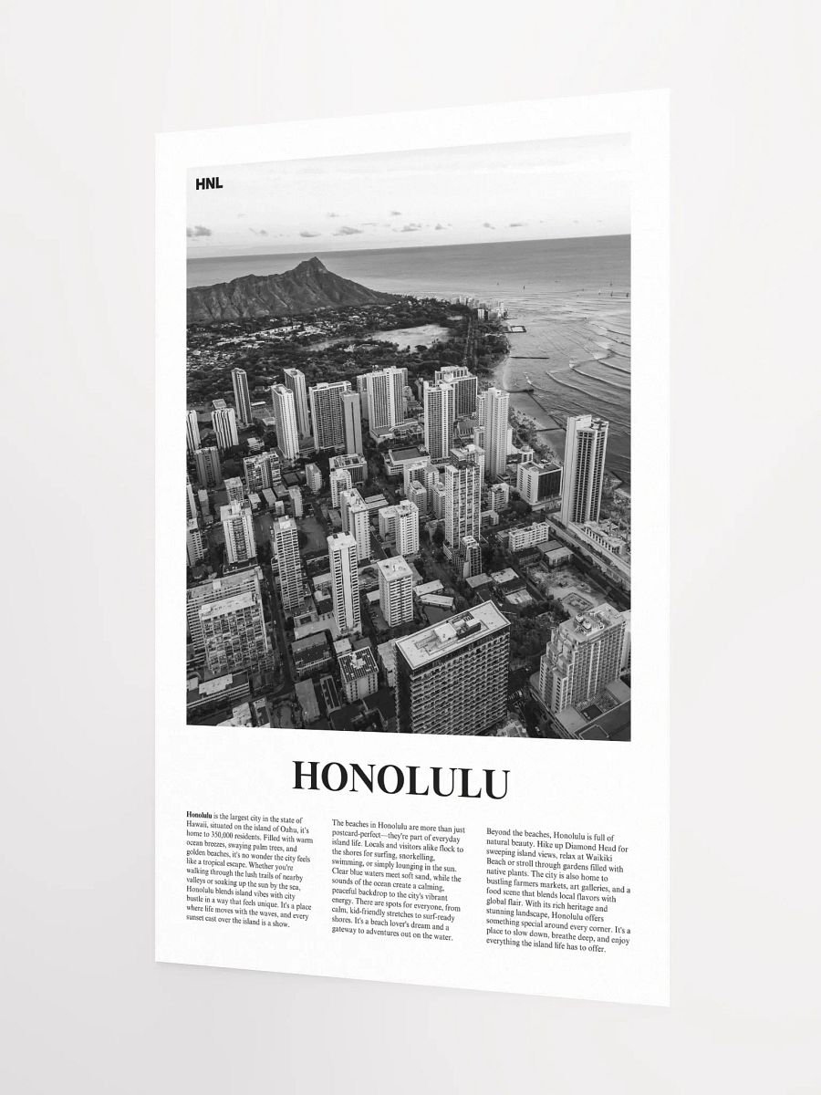 Honolulu 01 Newspaper Poster product image (9)