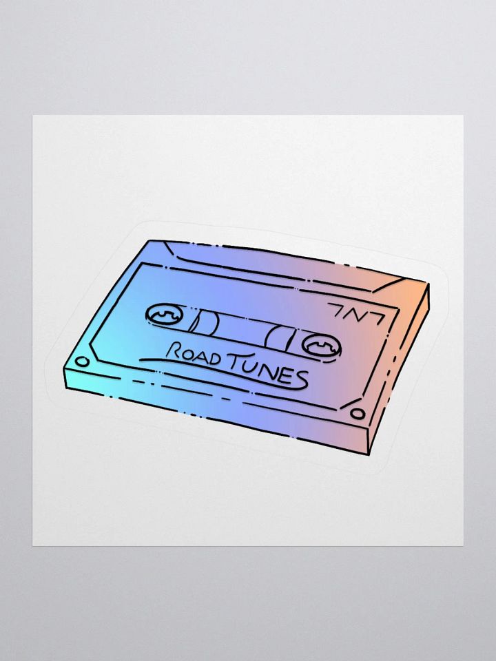 Road Tunes Cassette (Pastels) - Kiss Cut Sticker product image (1)