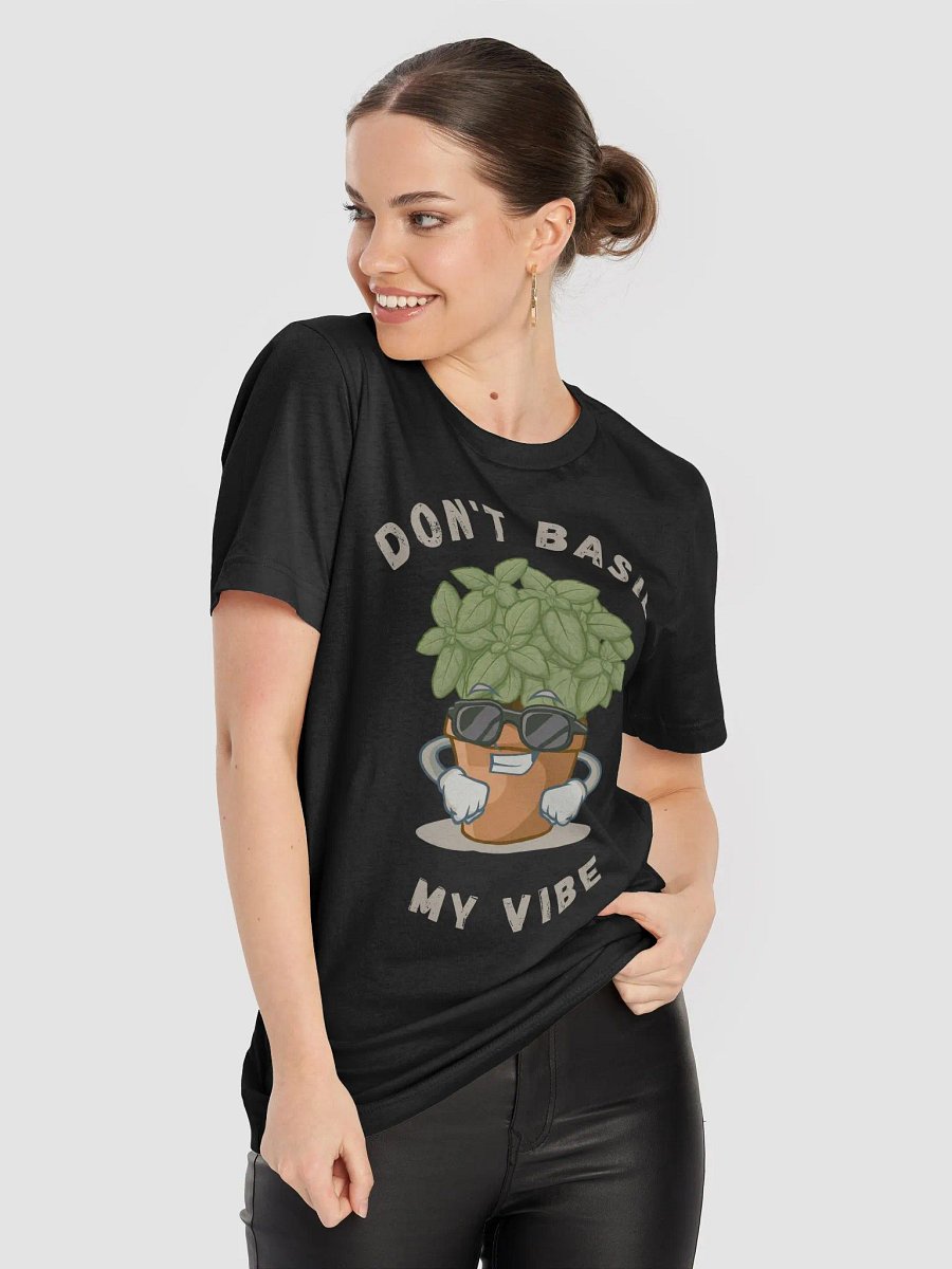 Don't Basil My Vibe Unisex Jersey Tee, Trendy Plant Lover's Shirt, Funny Gift for Gardeners, Summer Casual Wear, Greenery Humor Tee product image (83)