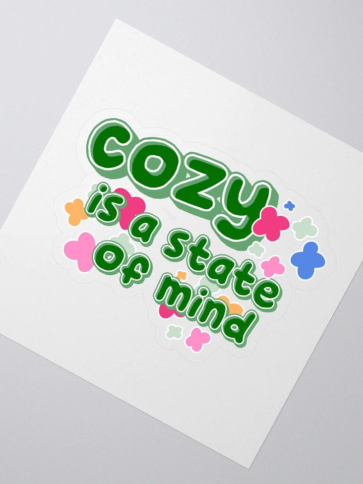Cozy is a State of Mind Sticker product image (2)