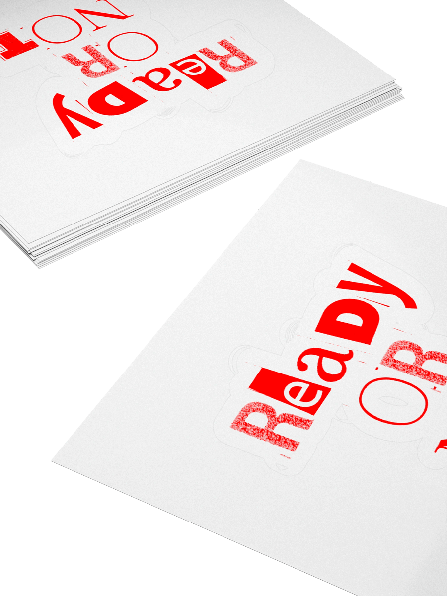 Ready or Not Stickers – Red product image (4)