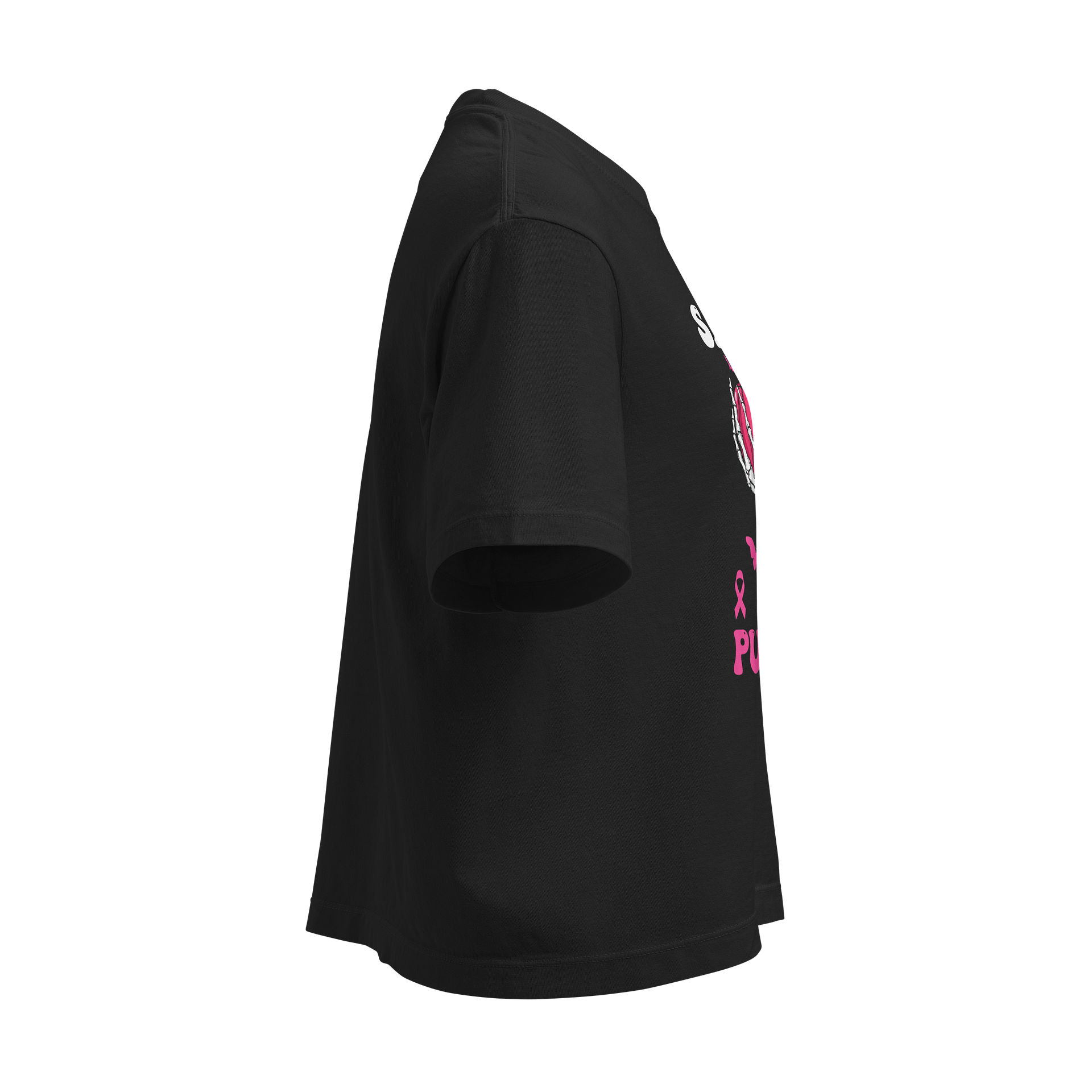 Save The Pumpkins - Breast Cancer Awareness Halloween Heavyweight Boxy T-Shirt product image (4)