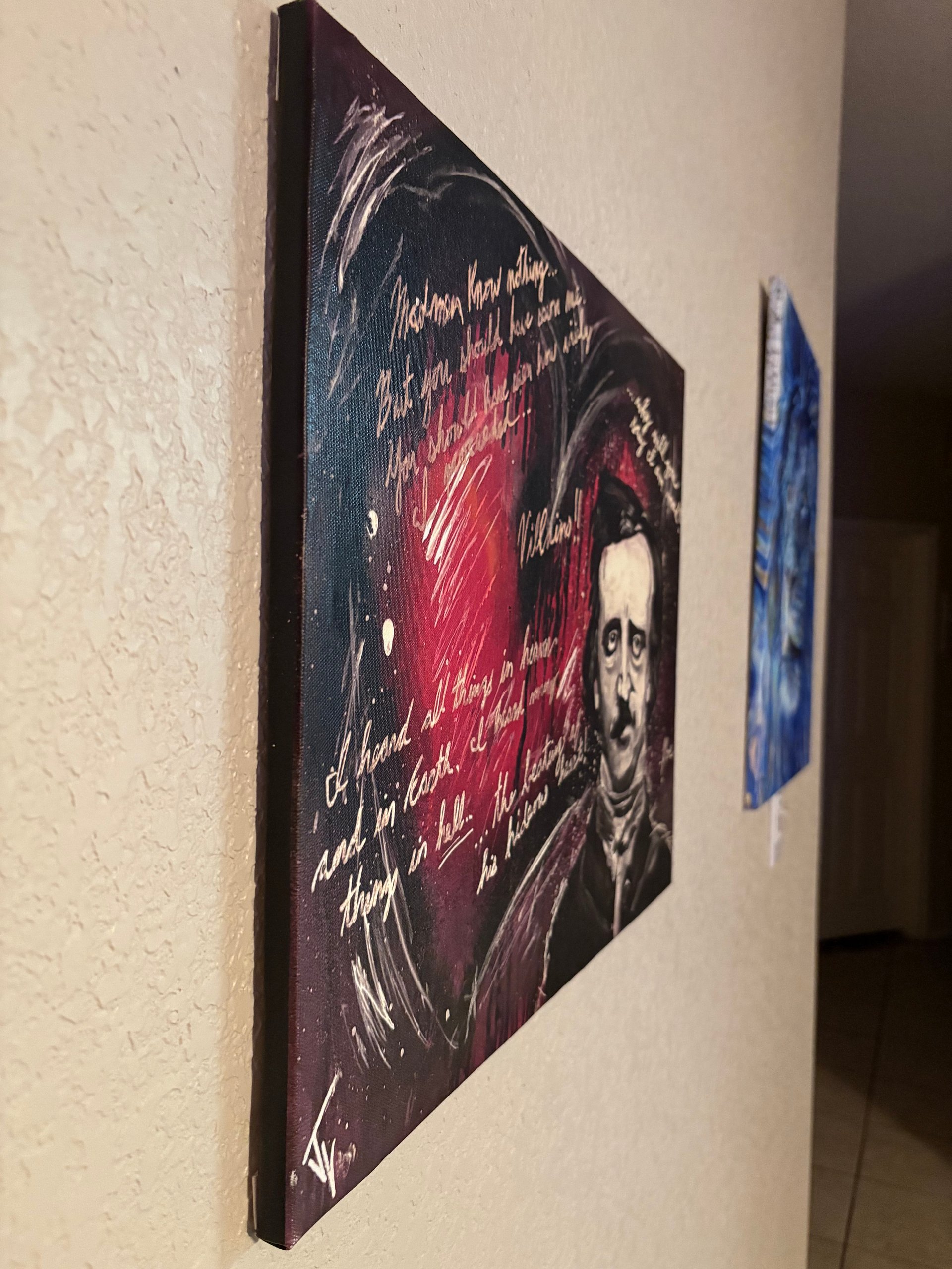 Canvas print “Edgar Allen Poe Heart” product image (4)