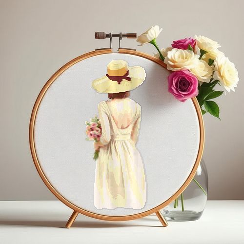 💐Girl Carrying Flowers Cross Stitch Pattern​💐
ETSY STORE LINK IN BIO!
🎉 Get this and ALL patterns with our Entire Shop Bundle...