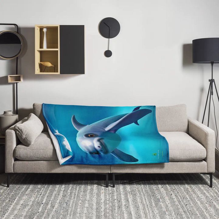 Endangered Species - Mexico - Vaquita Throw Blanket product image (1)