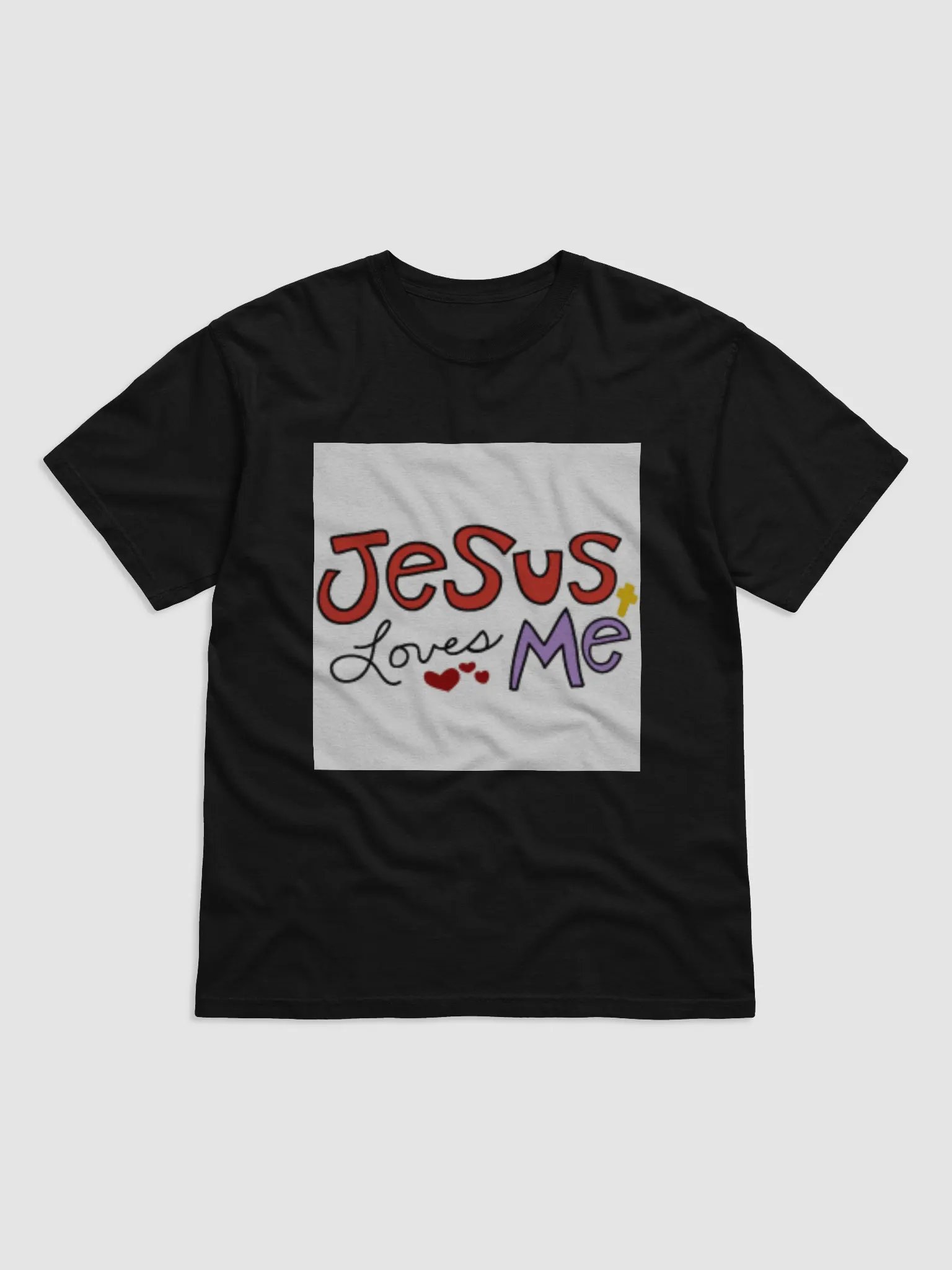 Jesus Loves Me Premium Cotton Tee Shirt product image (3)