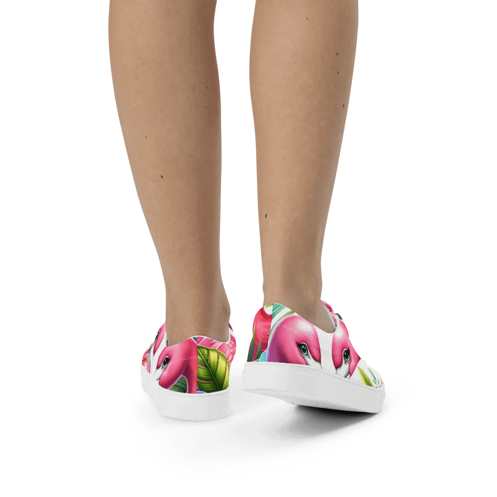 Tropical Flamingo Love Lace-Up Shoes product image (11)