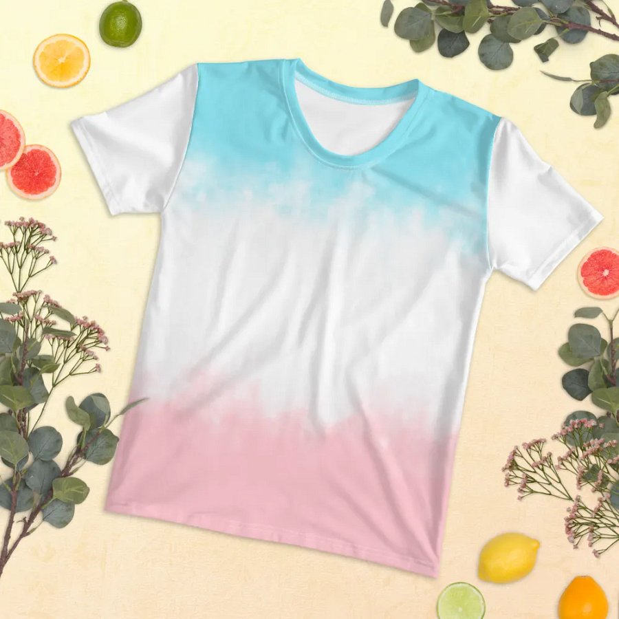 Pastel Cloud All-Over Women's Tee. product image (5)