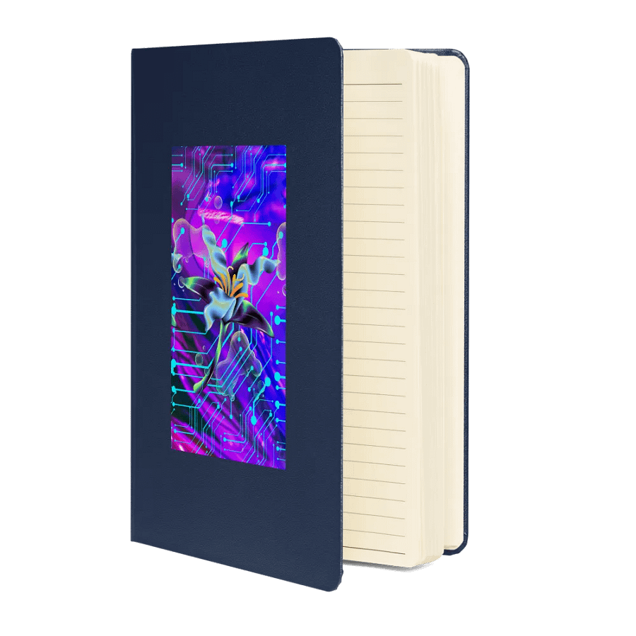Cyber Flora Hardcover Journal Lily Circuitry Hardcover Journal for techi gent or lady son daughter product image (3)