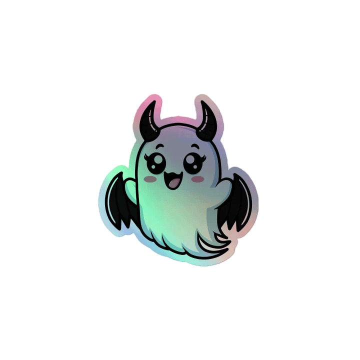 Adorable Ghost Holographic Sticker Sheet product image (1)