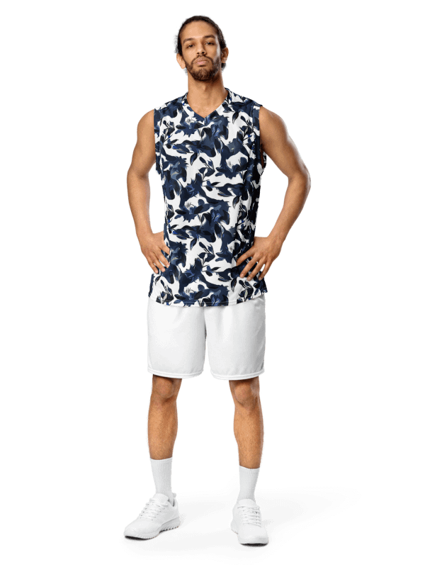 Wild Waves | Recycled Unisex Basketball Jersey product image (1)
