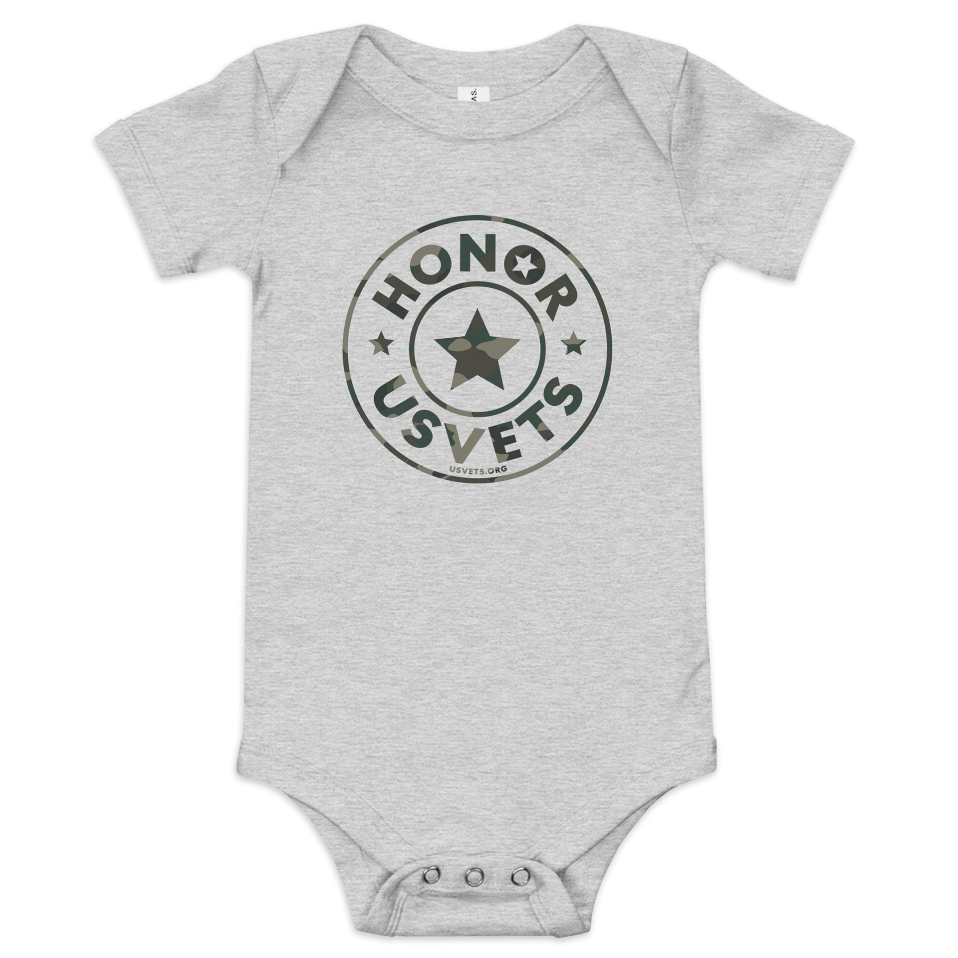 HONORUSVETS Green Star Baby Onesie product image (1)