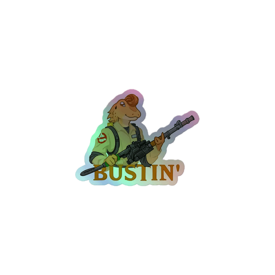 Bustin' Holographic Sticker product image (1)