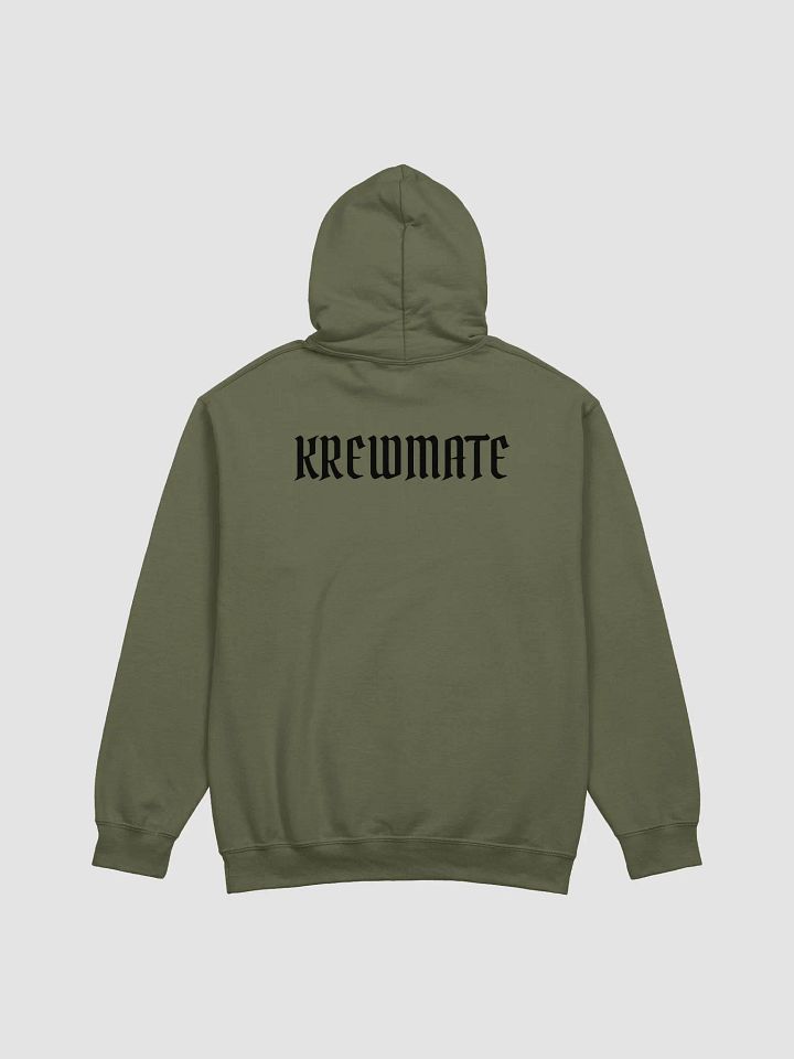 Krewmate Essential Hoodie (Black Logo) product image (38)