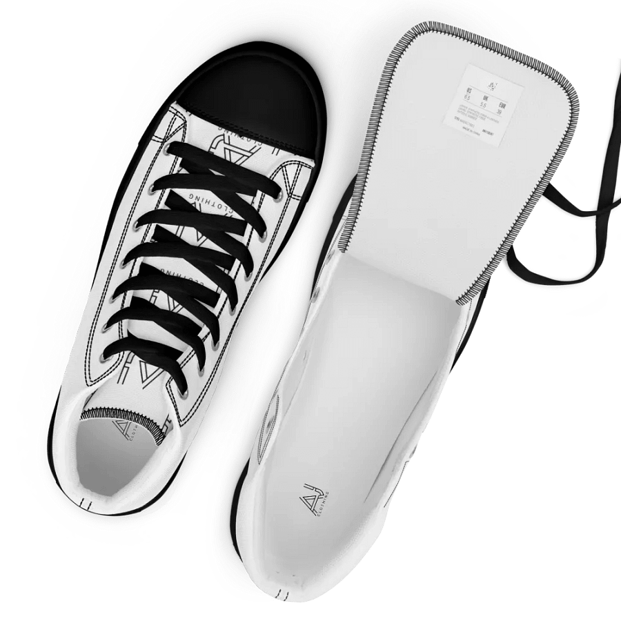 White high tops -plain whites product image (11)