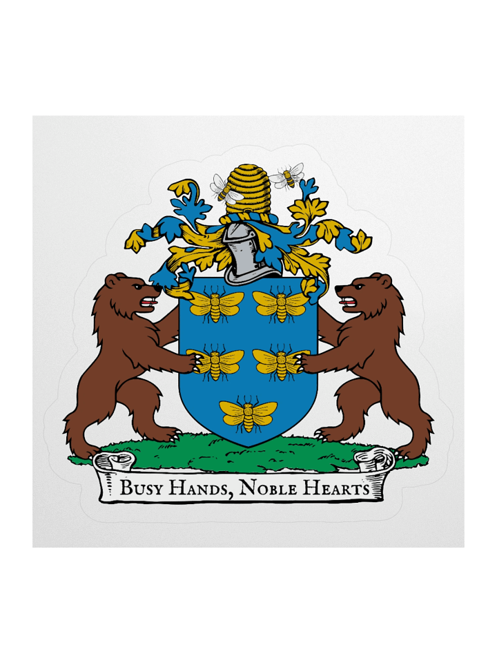 Busy Hands Noble Hearts Kiss Cut Sticker product image (1)