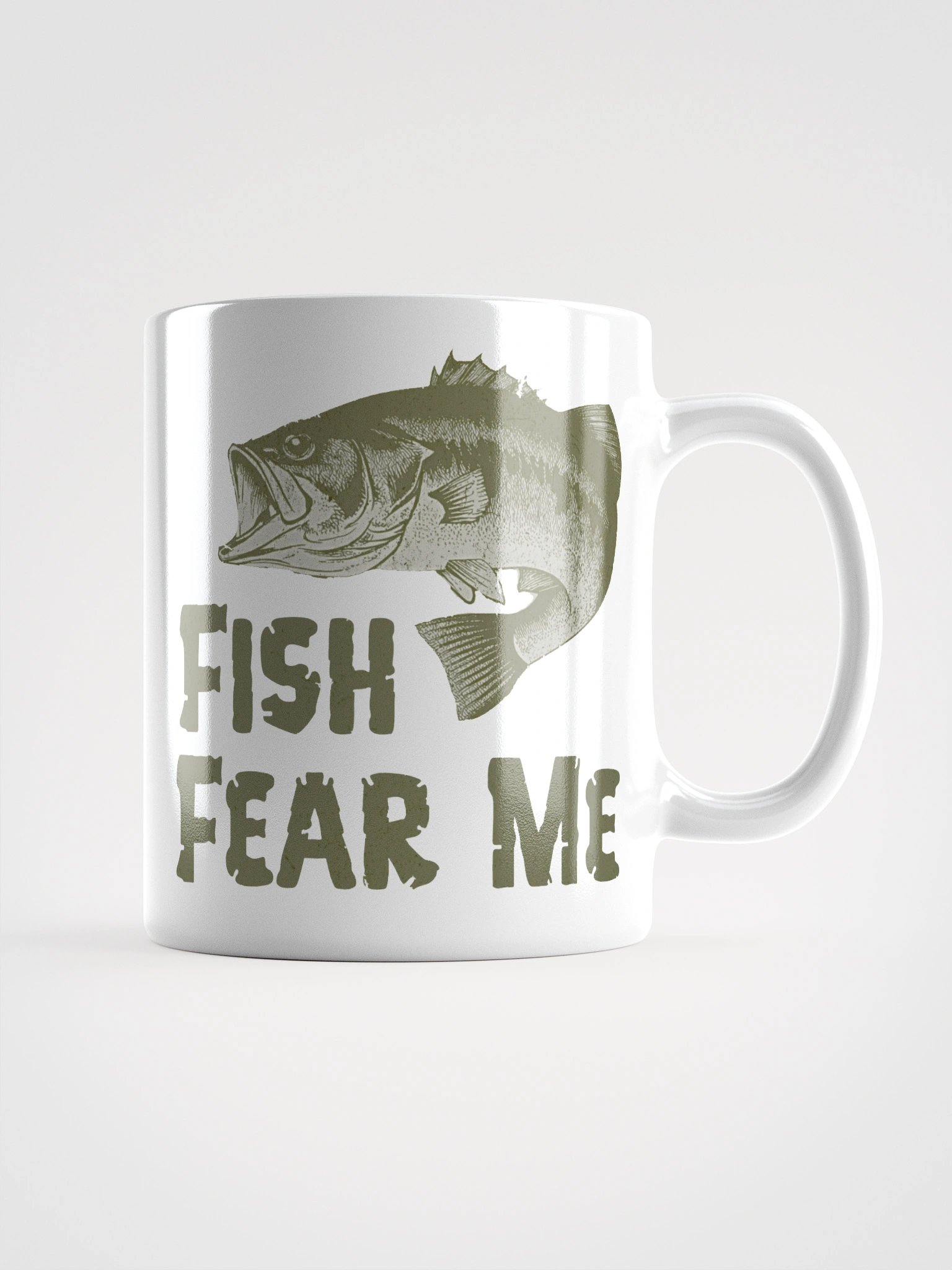 FISH FEAR ME White Glossy Mug product image (3)