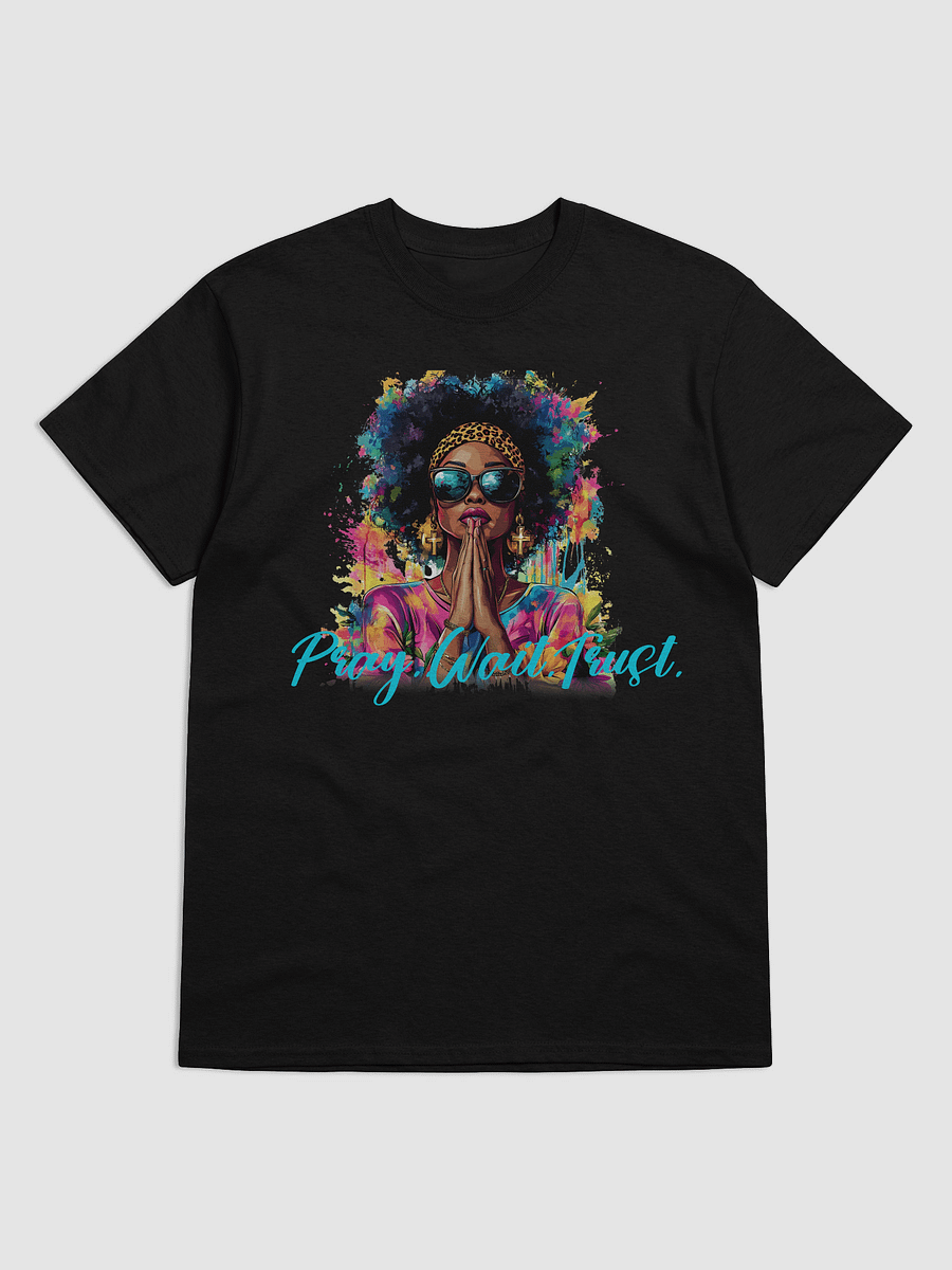 Pray. Wait. Trust. Afro Art T-Shirt product image (2)