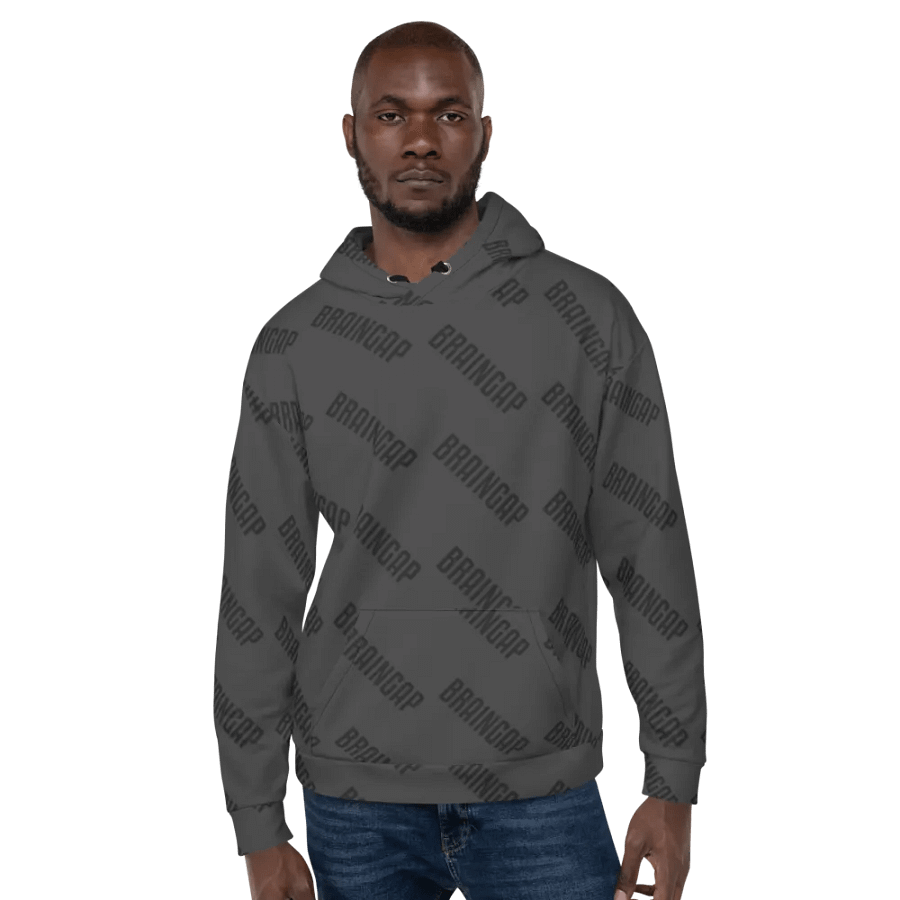 Braingap Unisex Dark Hoodie product image (6)