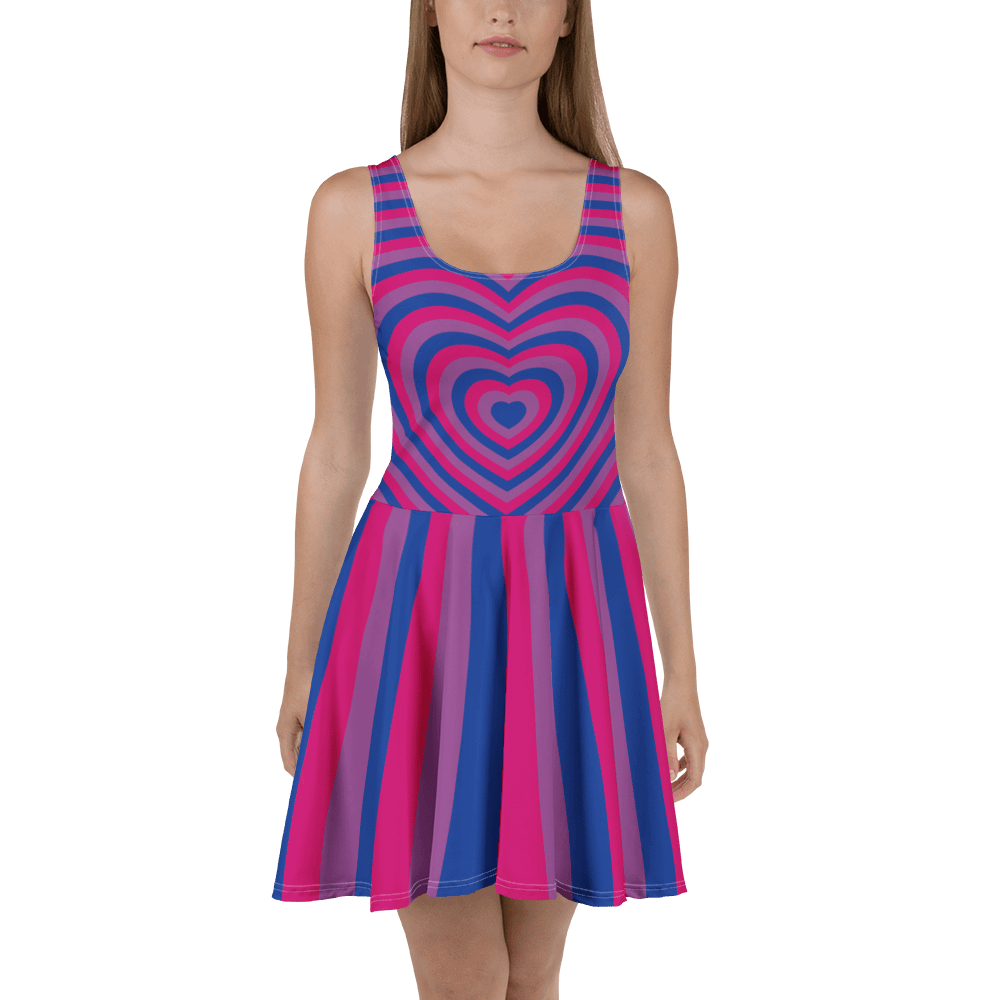 Bisexual Pride Hearts Skater Dress product image (2)