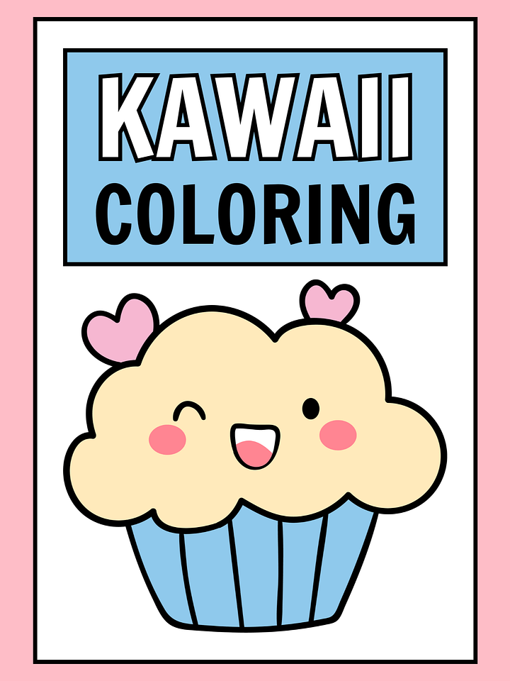 Kawaii Coloring Pages PLUS Note Pages — The Cutest Creative Combo Ever product image (1)