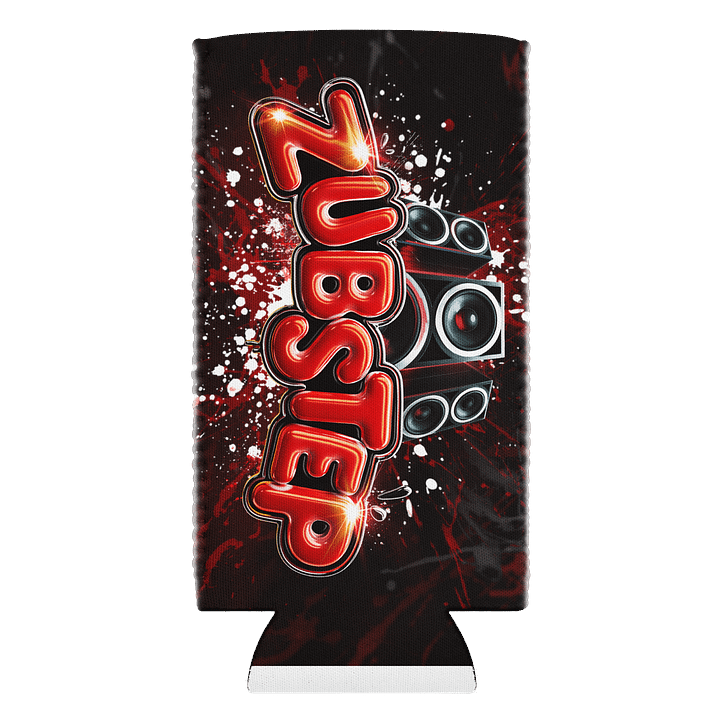 Zubstep Splatter Slim Can Koozie product image (1)