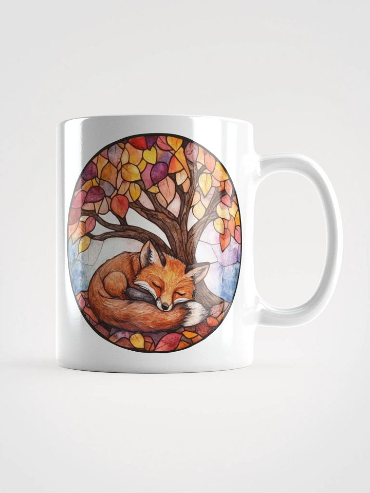 Sleeping Fox Stained Glass Mug product image (3)