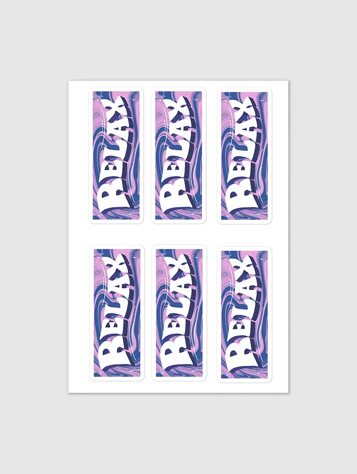 Relax Stickers - Sheet of 6 product image (1)