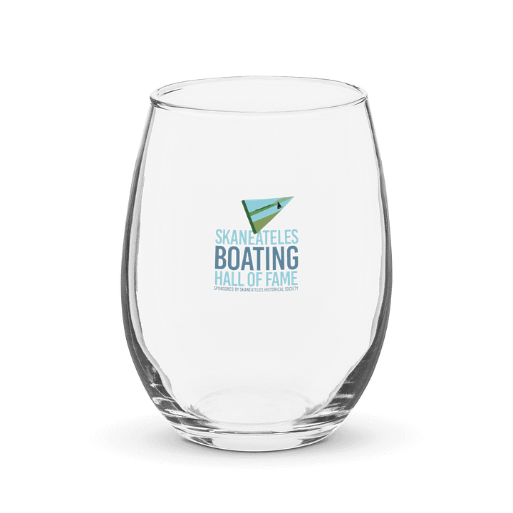 BHOF Sailboat Logo Stemless Wine Glass product image (1)