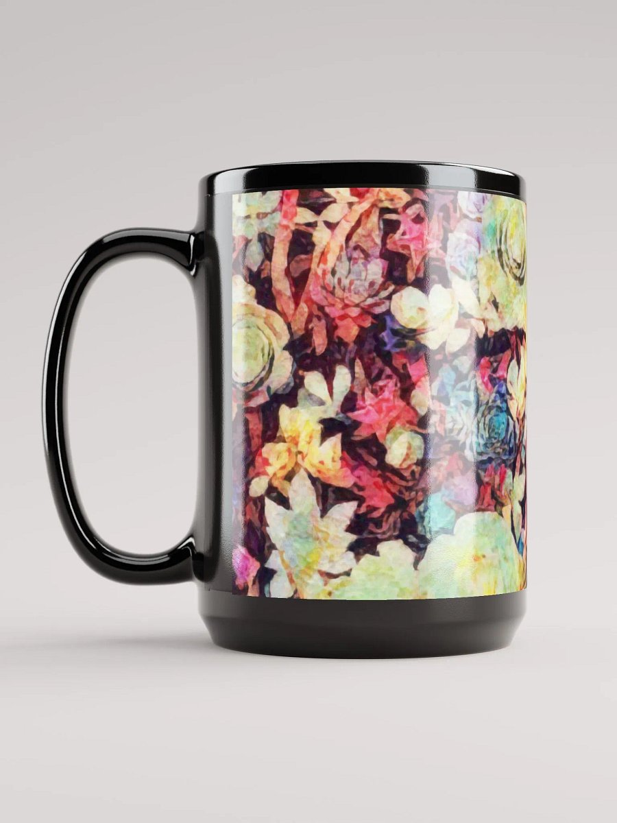 Abstract Graphic | Black Coffee Mug | Enchanting Succulent product image (1)