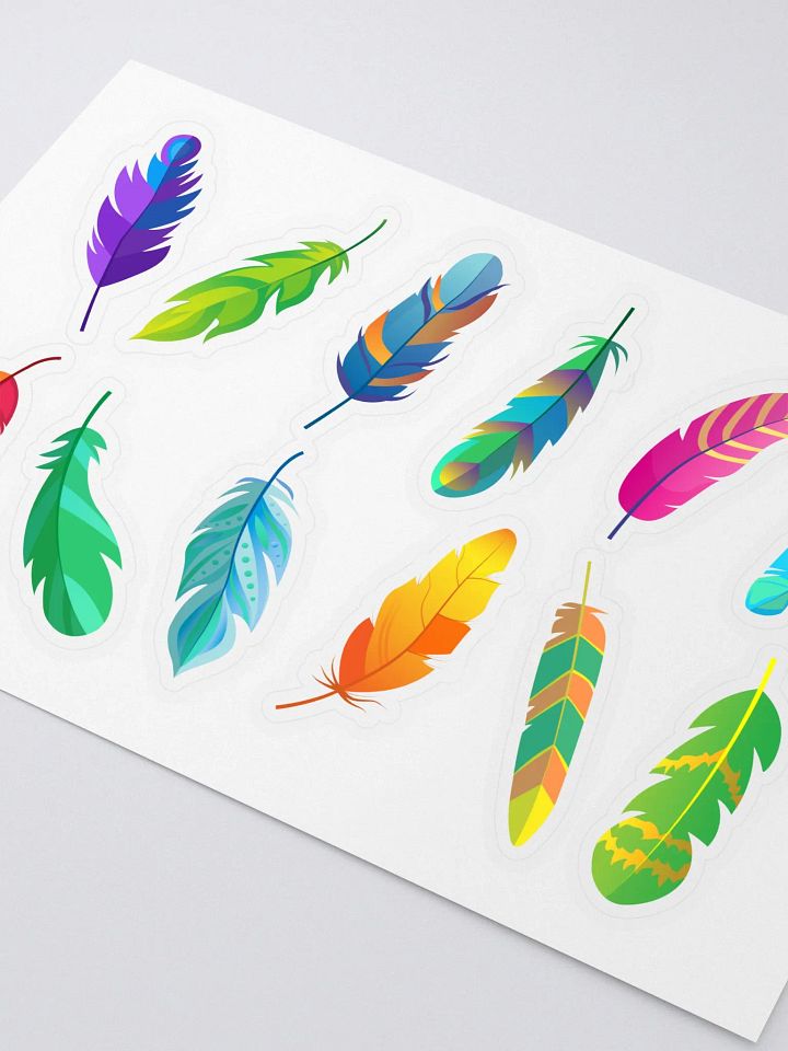 Birds Feather Sticker Sheet product image (2)